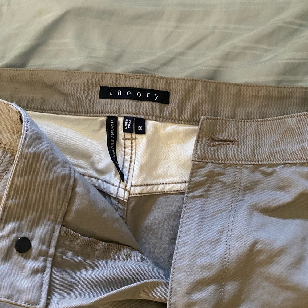 Theory Mens khaki pants